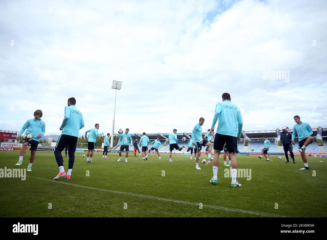 10.06.2017., Stadium Laugardalsvollur, Reykjavik, Iceland - Training of the Croatian Football Team on the day before the qualifying match with Iceland for the World Championships in Russia in 2018. Photo: Goran Stanzl/PIXSELL Stock Photo