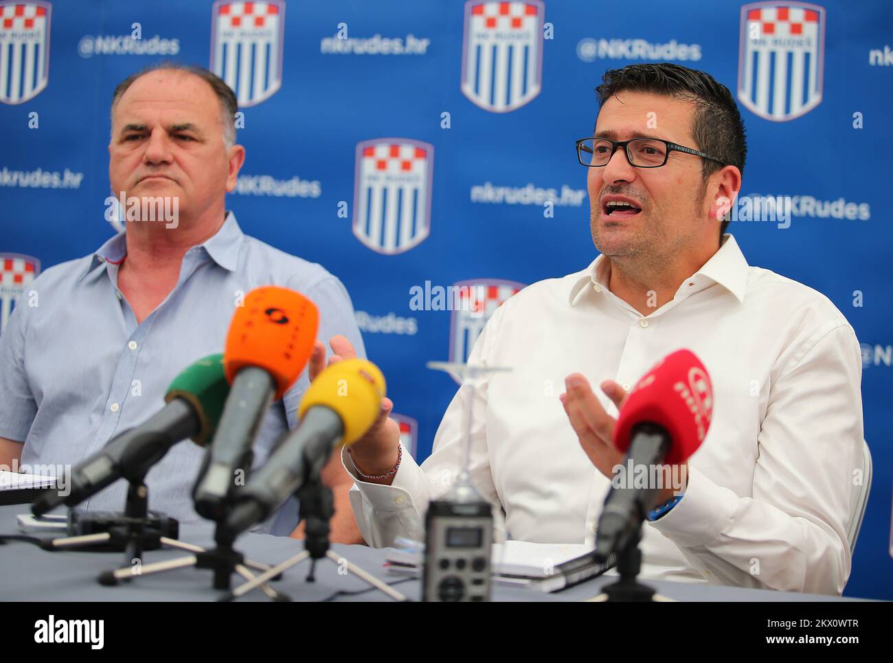 NK Rudes sports director and NK Rudes new tem manager Inaki Alonso attend news conference. Alonso is presented to the media as new team manager of the NK Rudes. NK Rudes will play in first Croatian football league in season 2017/18. Photo: Jurica Galoic/PIXSELL Stock Photo
