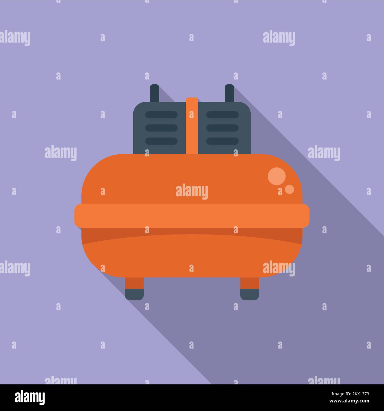 Compressor icon flat vector. Air machine. Pump tank Stock Vector Image