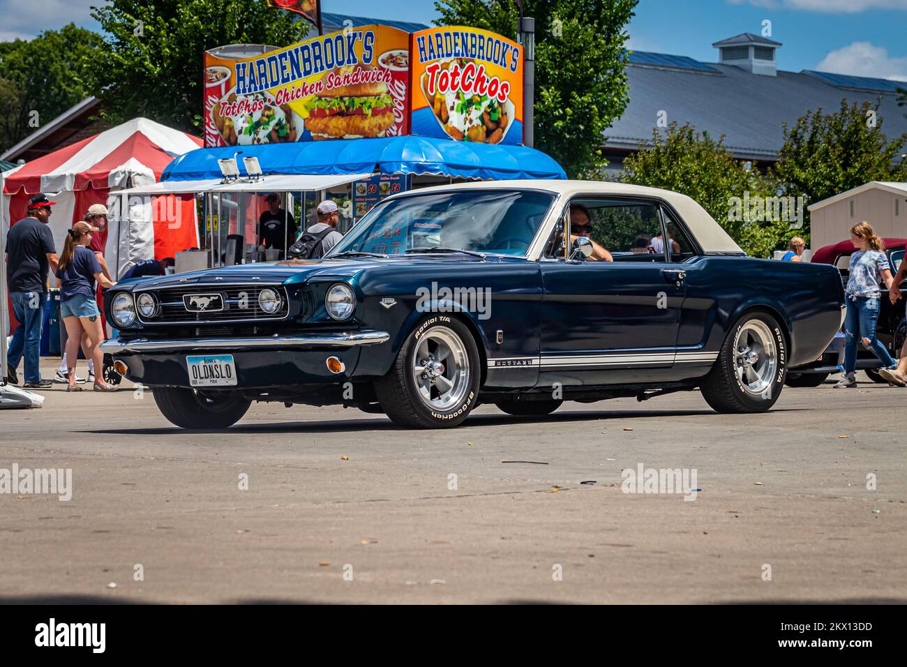 Des Moines, IA July 03, 2022 Wide angle front corner view of a 1966
