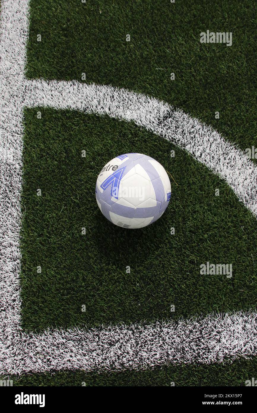 Painted markings line on all weather surface. Corner post and corner