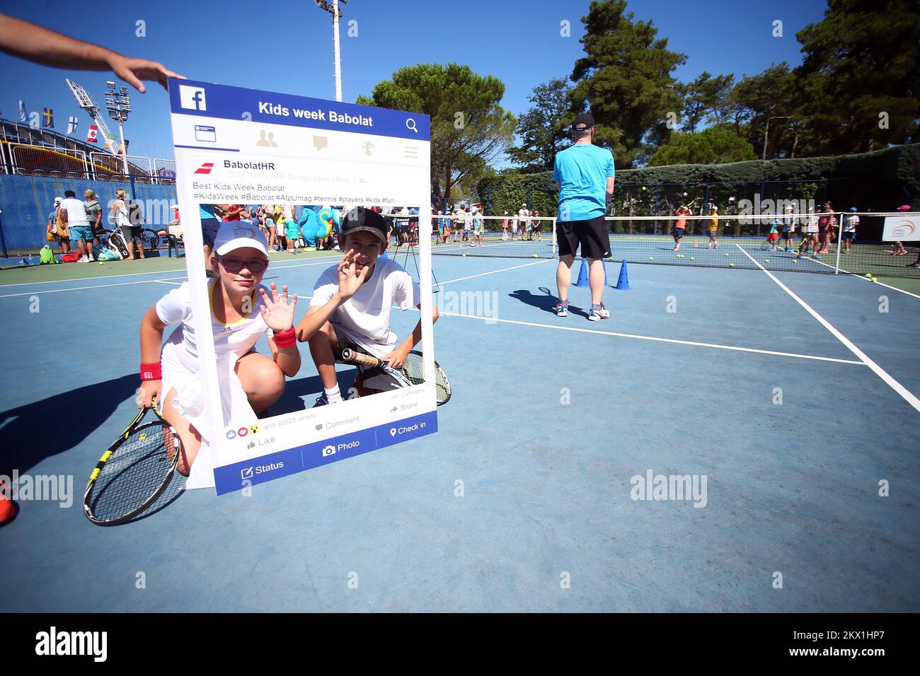 17.07.2017., Umag, Croatia Kids day at 28th Plava laguna Croatia Open