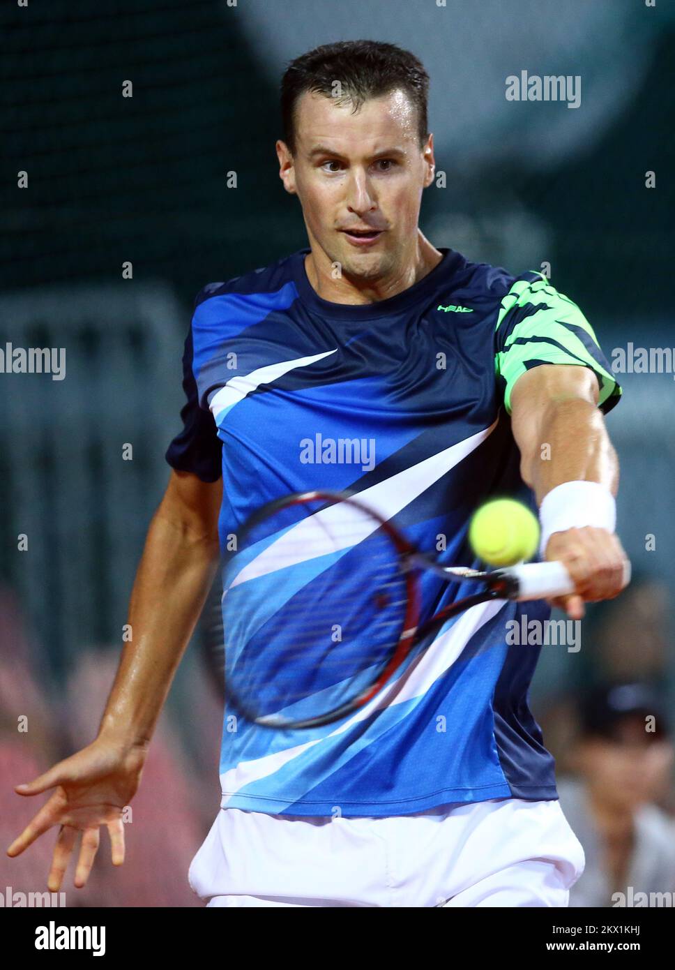 20.07.2017., Umag, Croatia - ATP Umag, 2nd round, Kenny De Schepper  (France) - Alessandro Giannessi (Italy). Photo: Slavko Midzor/PIXSELL Stock  Photo - Alamy