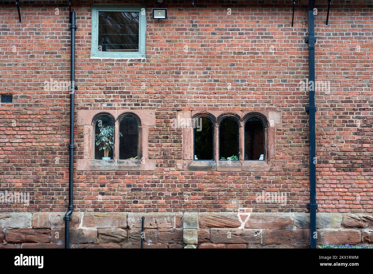 Arley Hall and Gardens windows Stock Photo
