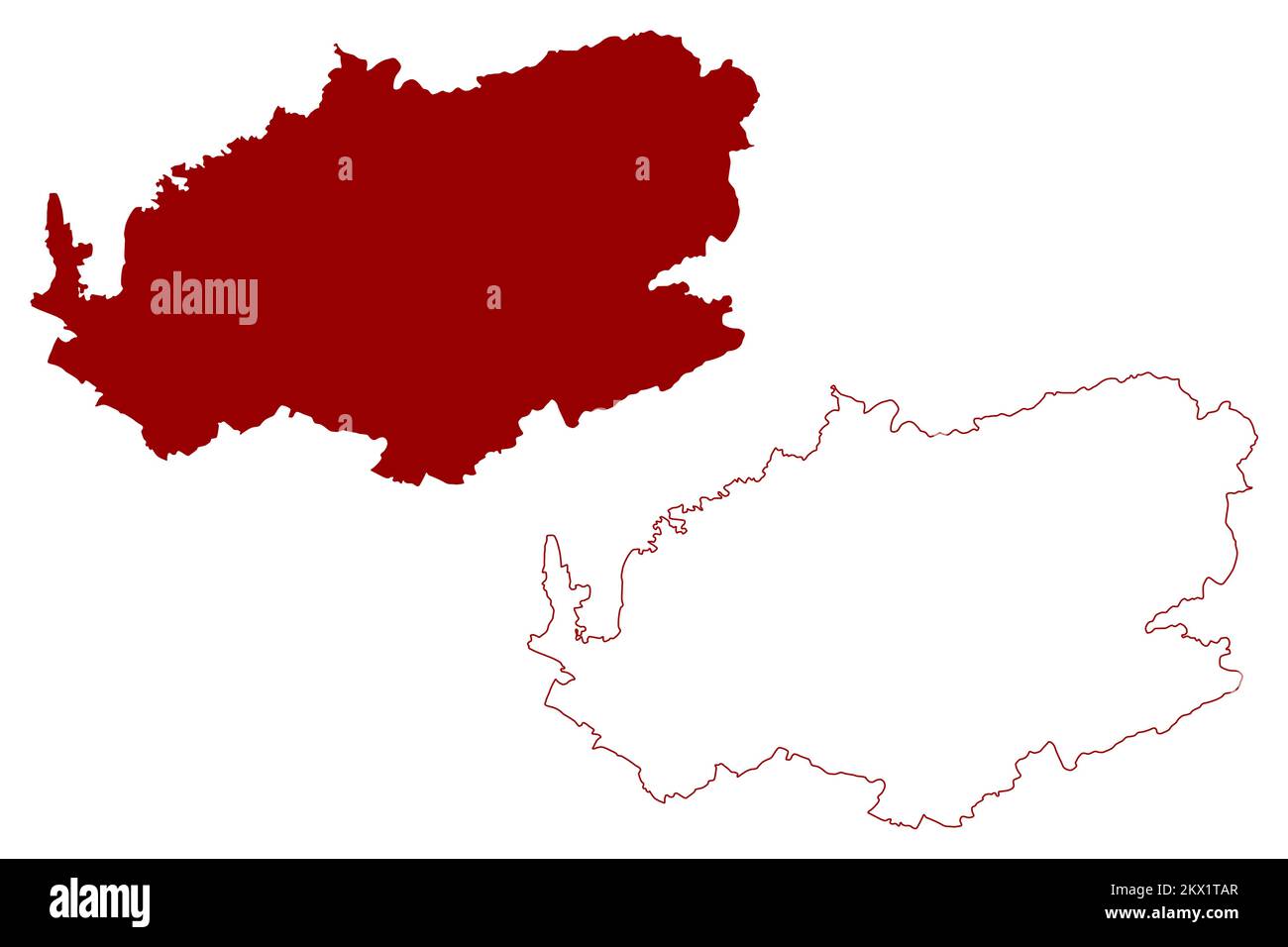 Bath and north east somerset vector map hi-res stock photography and ...
