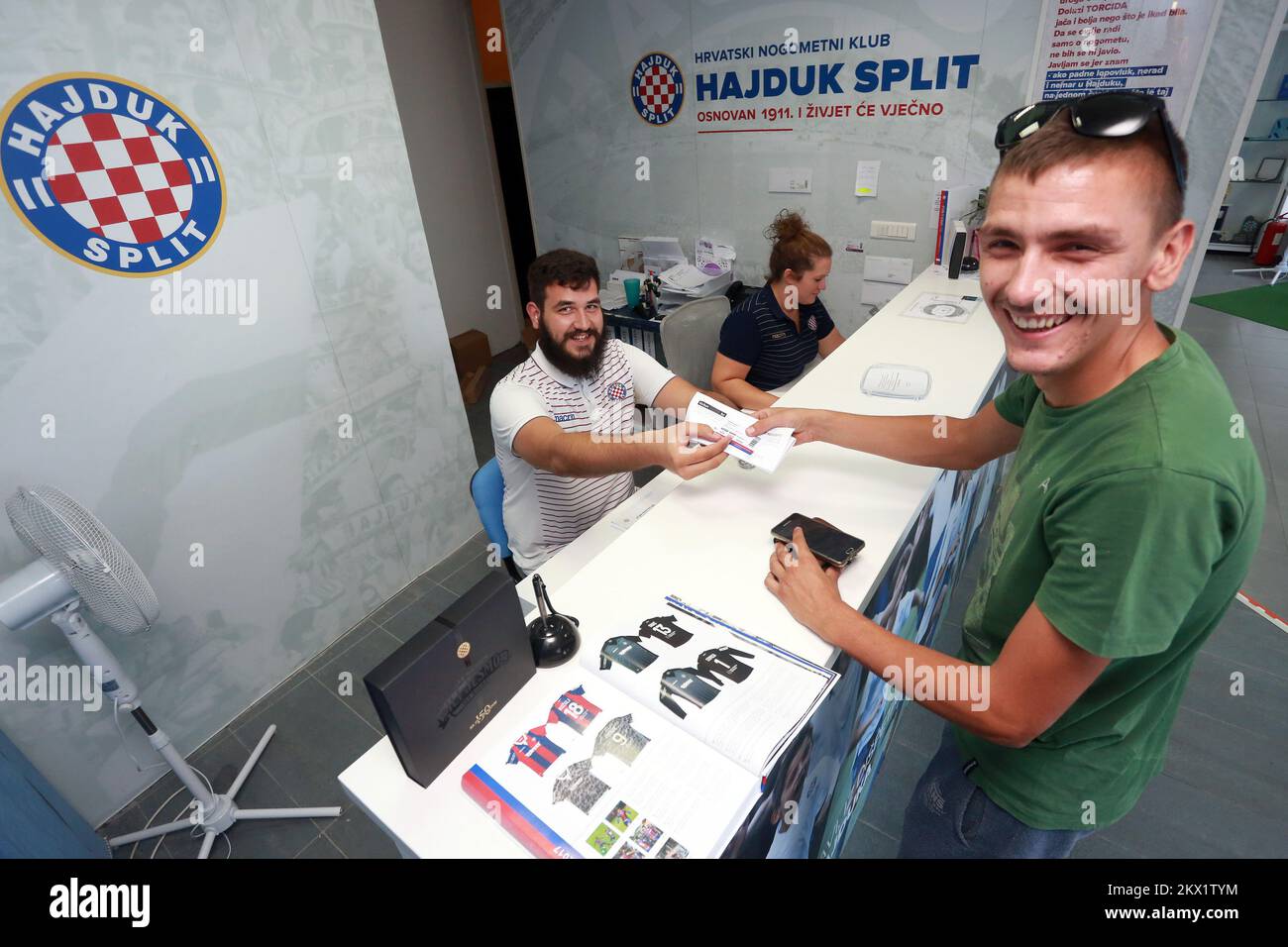 Football match ticket, Hajduk Split vs Rijeka, Stadion Poljud, Split,  Dalmatia, Croatia Stock Photo - Alamy