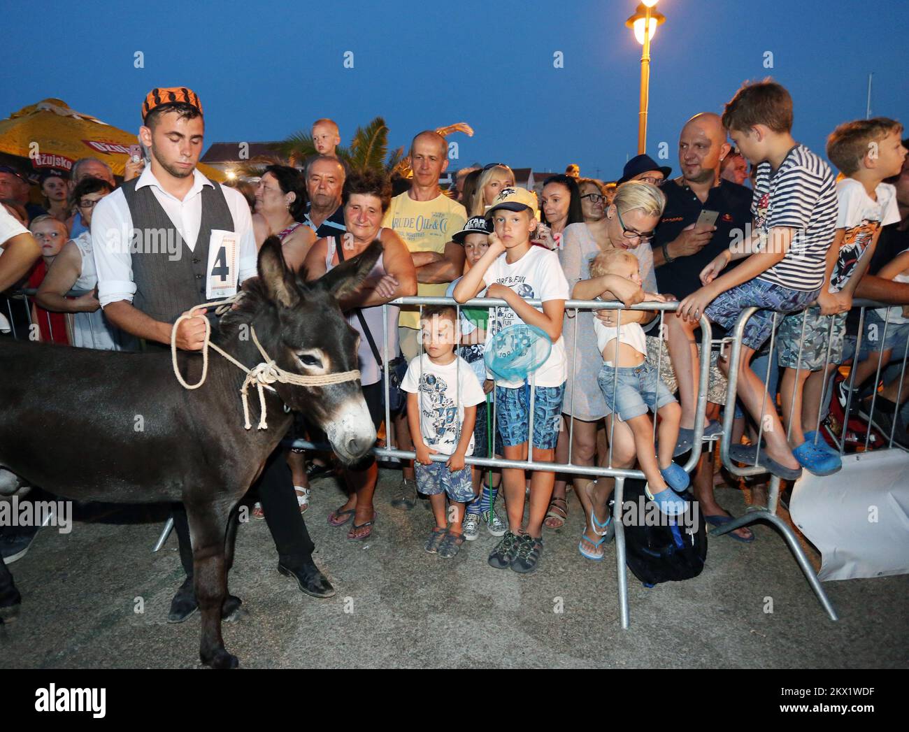 01.08.2017., Tribunj, Croatia - The 50th jubilee race of donkeys was ...