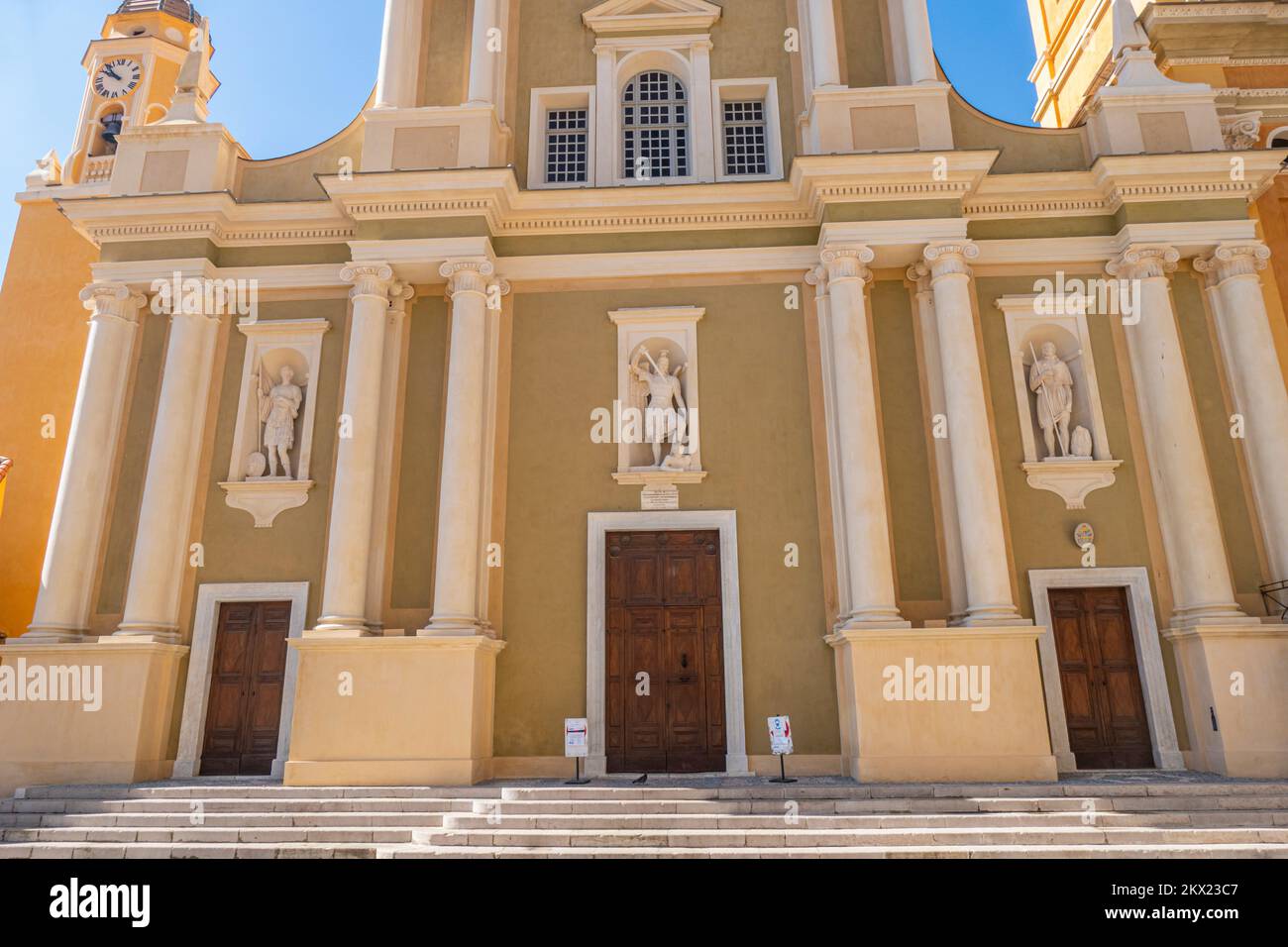 The beautiful Basilica of Menton Stock Photo - Alamy