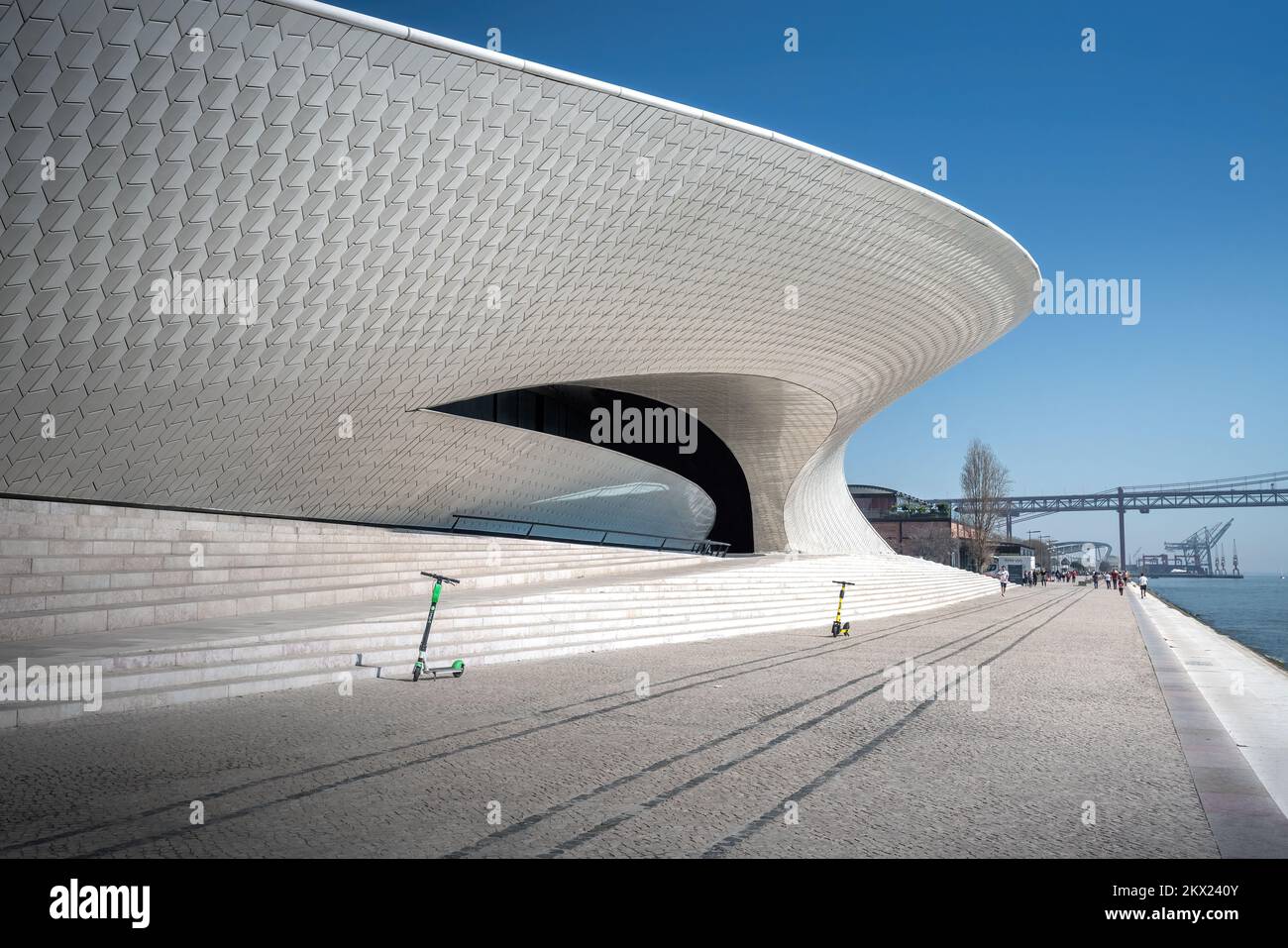 Museum of Art, Architecture and Technology  (MAAT) - Lisbon, Portugal Stock Photo