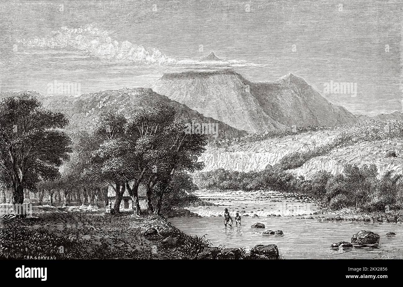 La Grande Riviere Noire, Mauritius. The travels of Ida Pfeiffer 1857