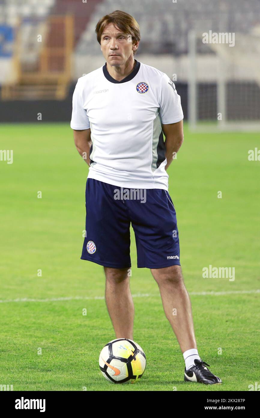 23.08.2017., Split, Croatia - Hajduk's coach Joan Carrillo during the training session at the Poljud Stadium ahead of the Europa League play-off, 2nd leg against Everton tomorrow evening. Photo: Miranda Cikotic/PIXSELL Stock Photo