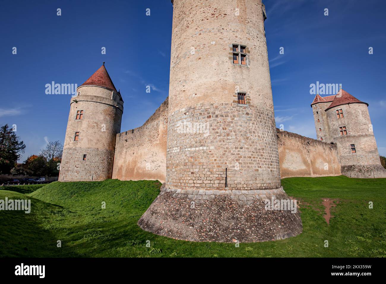 blandy-les-tours-france-november-24-2022-exteriors-and-towers-of