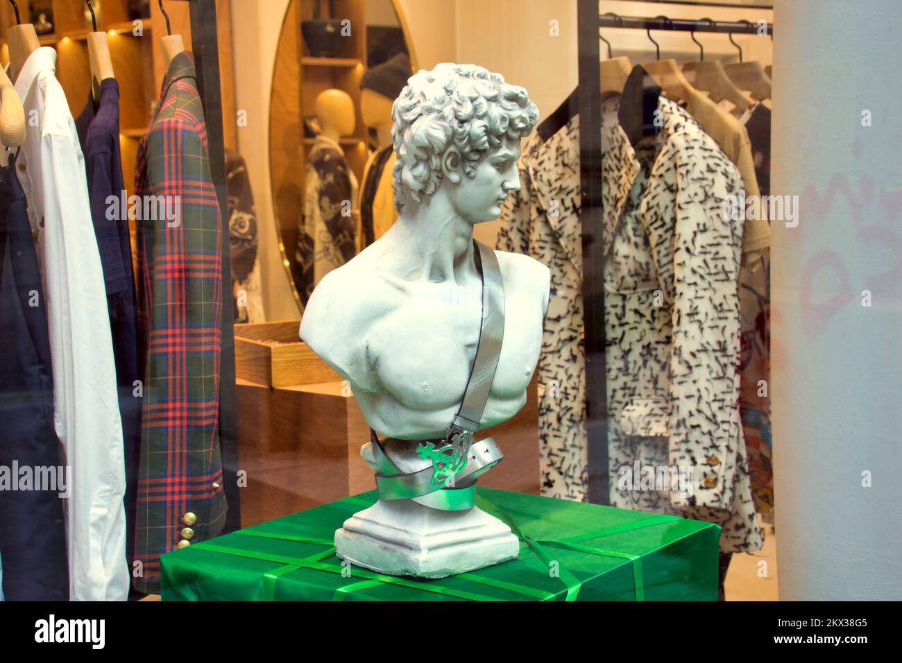 Vivienne Westwood designs iconic fashion Glasgow, Scotland, UK Stock Photo