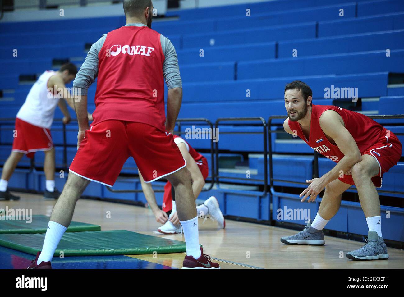 20.11.2017., Drazen Petrovic Basketball Hall, Zagreb, Croatia - Training of the Croatian men's basketball team. Miro Bilan. Photo: Goran Stanzl/PIXSELL Stock Photo