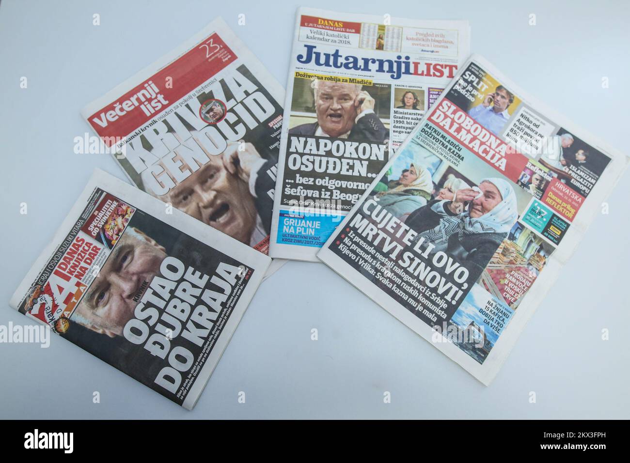 23 11 2017 Zagreb Croatian Newspaper Covers Of 24sata Vecernji 23 11 2017 Zagreb Croatian Newspaper Covers Of 24sata Vecernji