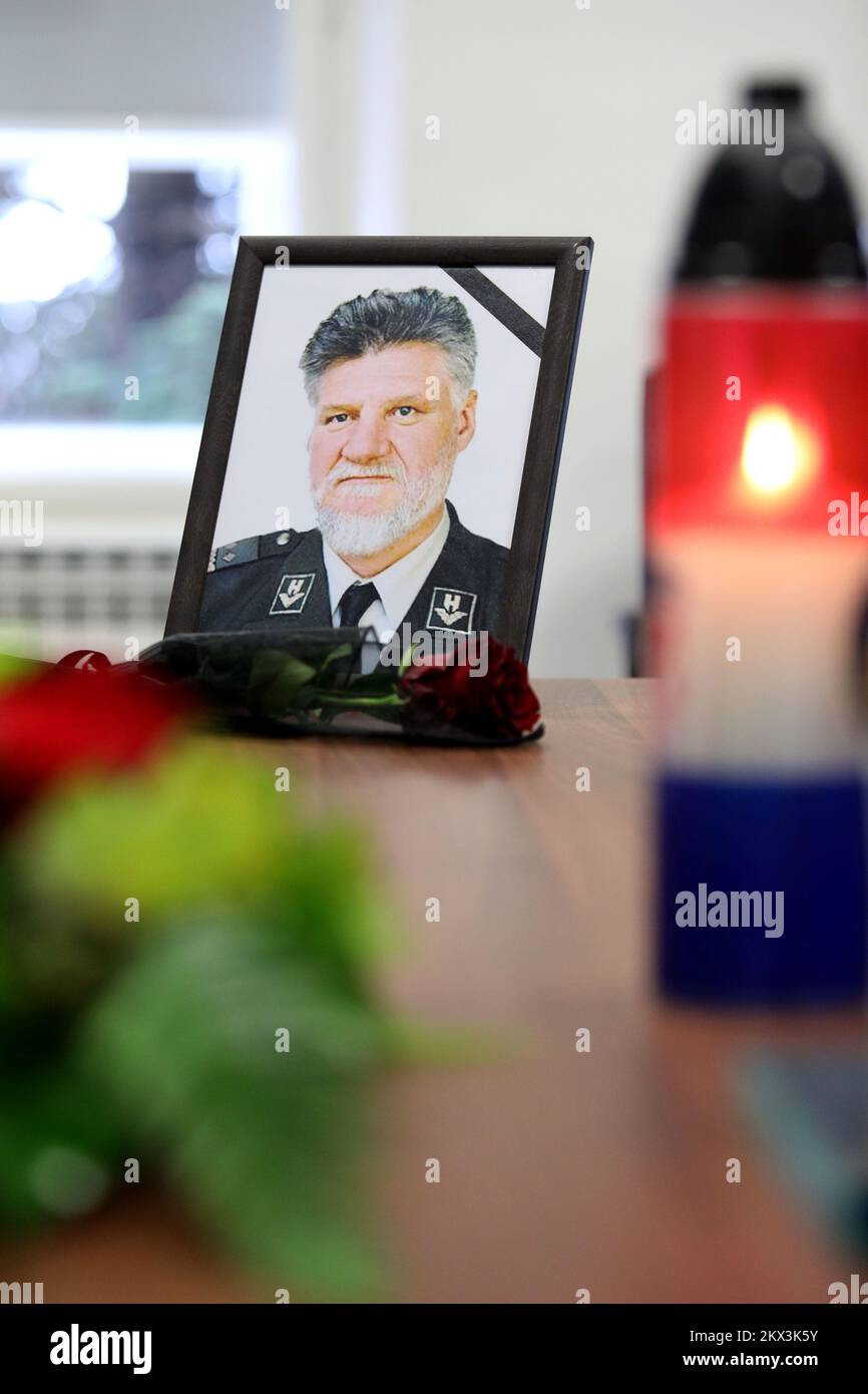 01.12.2017., Zagreb, Croatia - The Croatian Generala Association has opened a mourning book for death of Slobodan Praljak, who died after appearing to drink poison at court in The Hague as UN judges upheld his 20-year sentence. Photo: Patrik Macek/PIXSELL Stock Photo