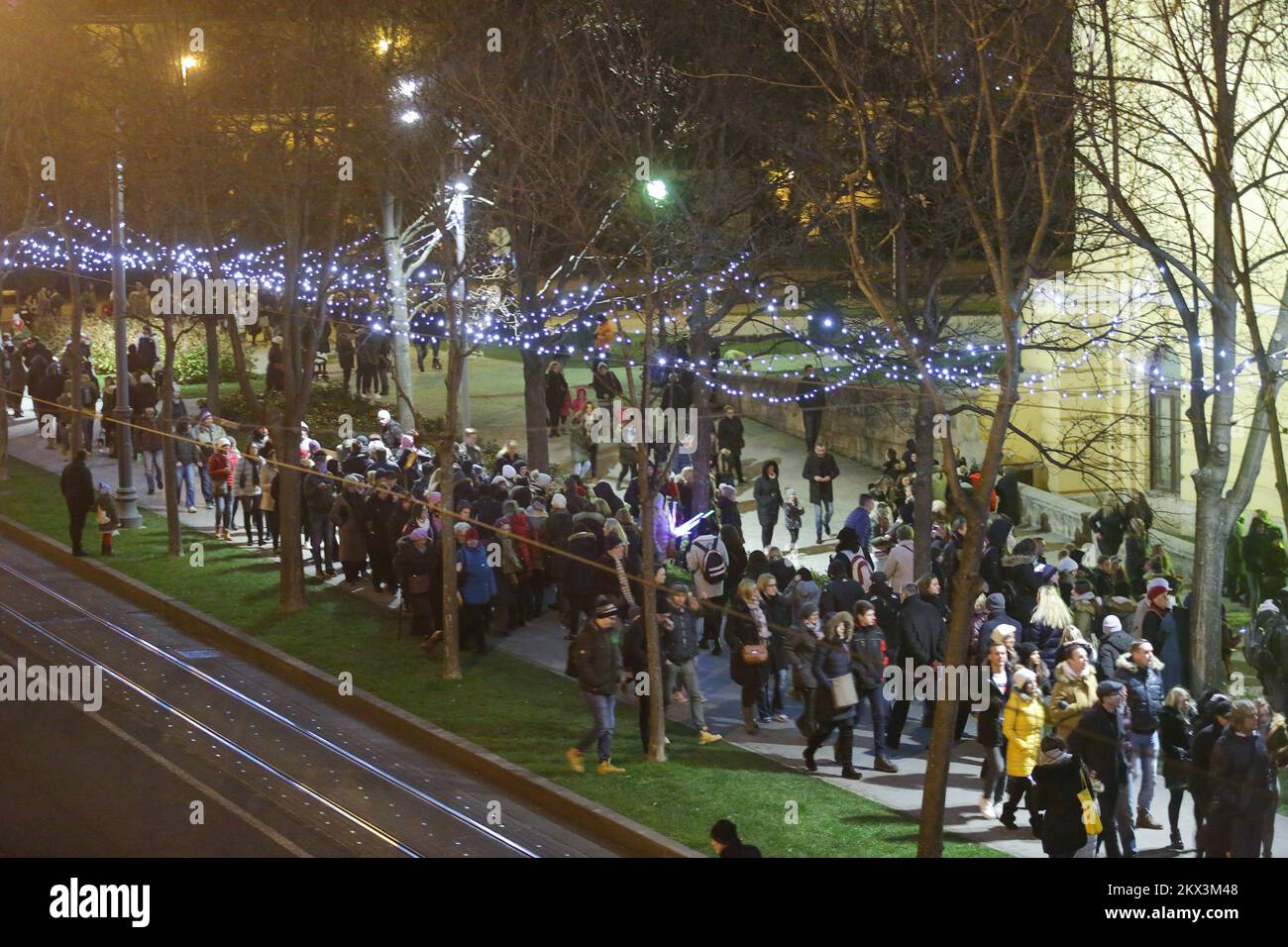 02.12.2017. Zagreb, Croatia- Opening of the "Advent in Zagreb", one of