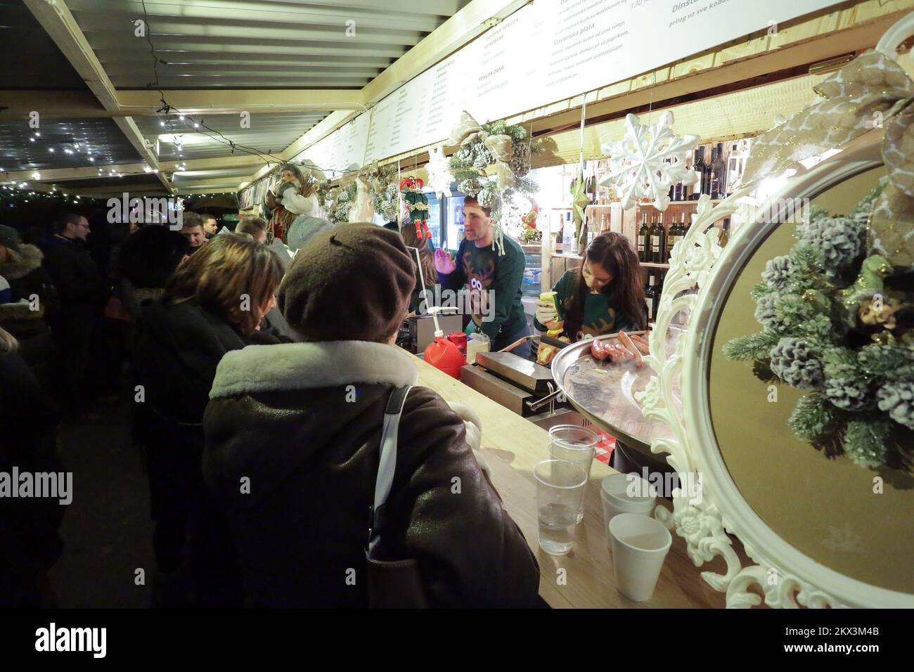 02.12.2017. Zagreb, Croatia- Opening of the "Advent in Zagreb", one of