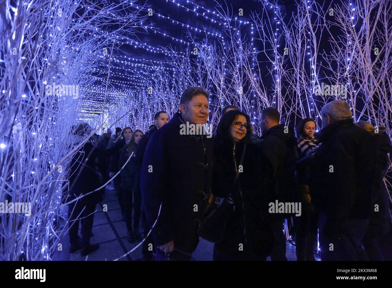 02.12.2017. Zagreb, Croatia- Opening of the "Advent in Zagreb", one of