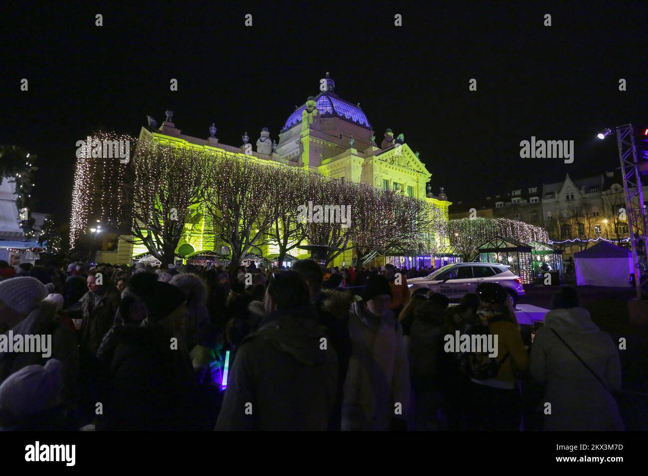02.12.2017. Zagreb, Croatia- Opening of the "Advent in Zagreb", one of