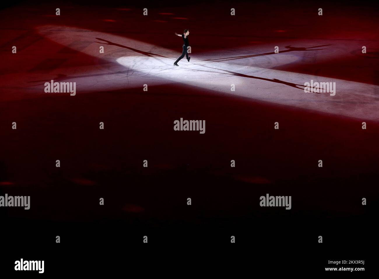 09.12.2017., Zagreb, Ice area at the Hall of sports - Gala winner show at the 50th competition Golden spin of Zagreb 2017. Moris Kvitelashvili, Georgia. Photo: Igor Kralj/PIXSELL  Stock Photo