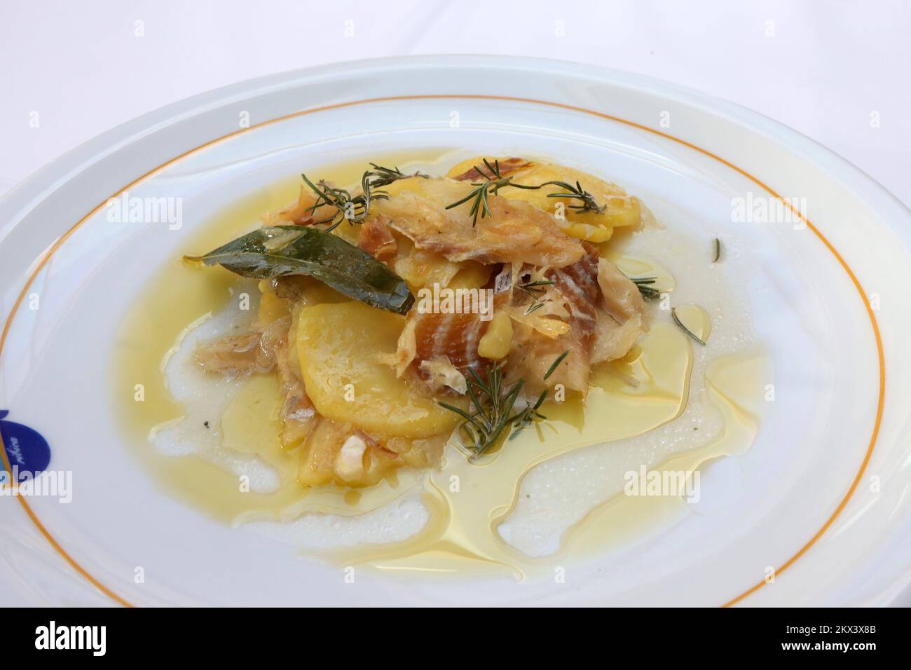 21.12.2017., Brodarica, Croatia - Traditional cod preparation in ...
