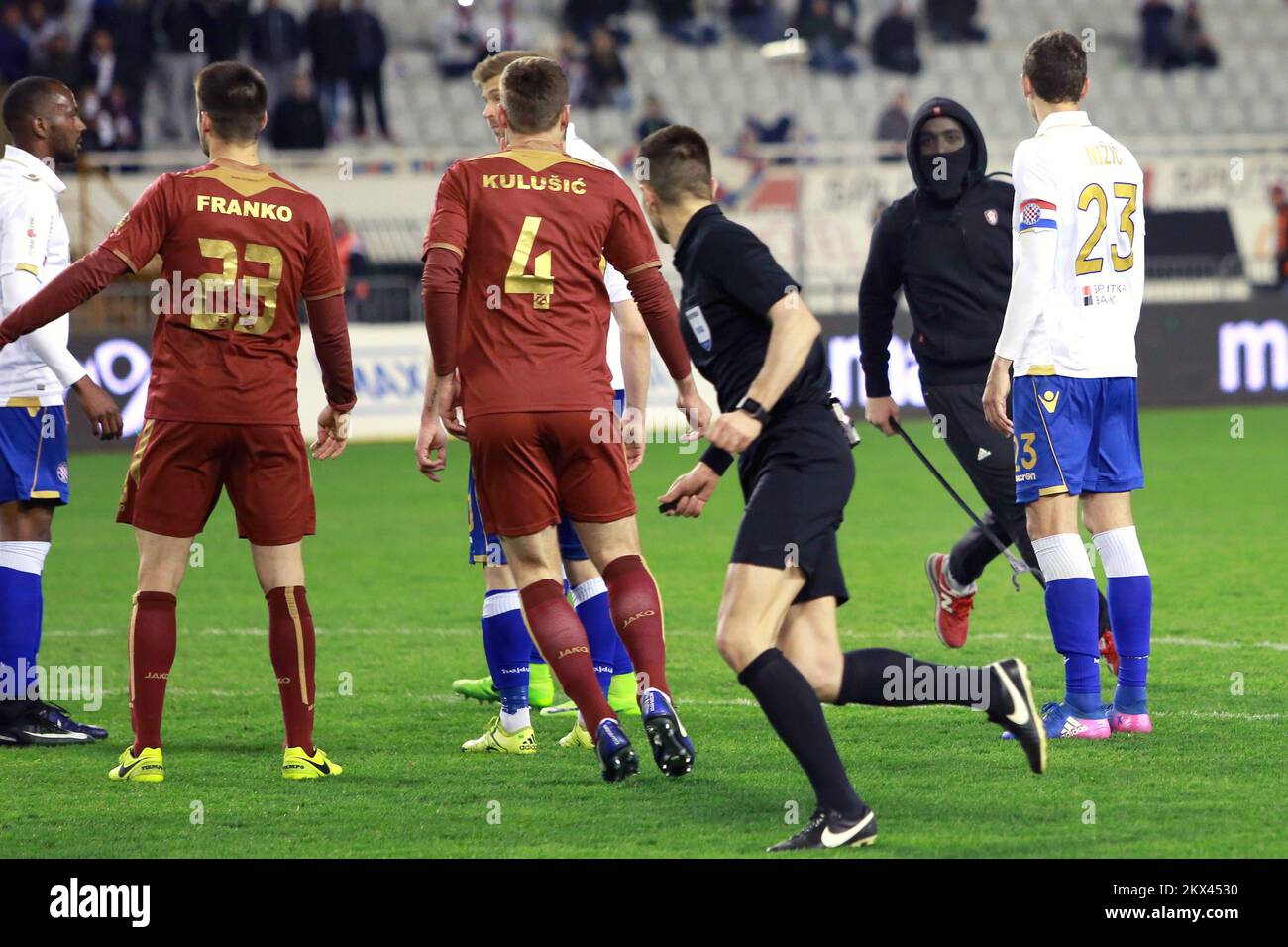 Rijeka, Croatia. 24th May, 2023. Players of Hajduk Split celebrate