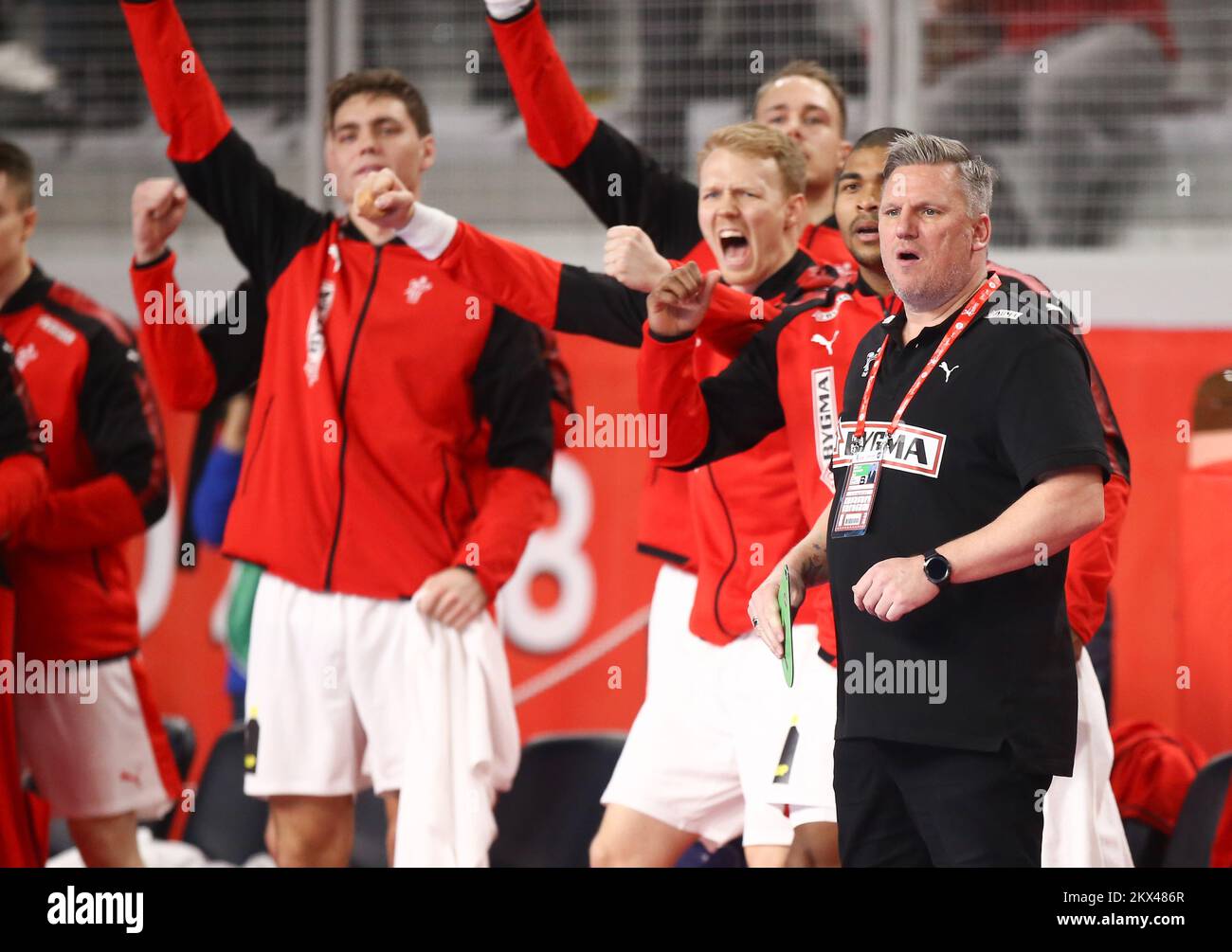 13.01.2018., Croatia, Arena Varazdin, Varazdin - European Handball Championship, Group D, first round, Denmark - Hungary. JACOBSEN Nikolaj Photo: Igor Soban/PIXSELL Stock Photo