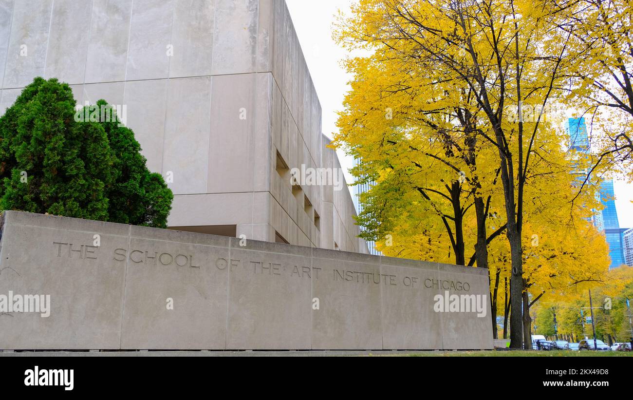 The School of the Art Institute of Chicago, Illinois, USA Stock Photo