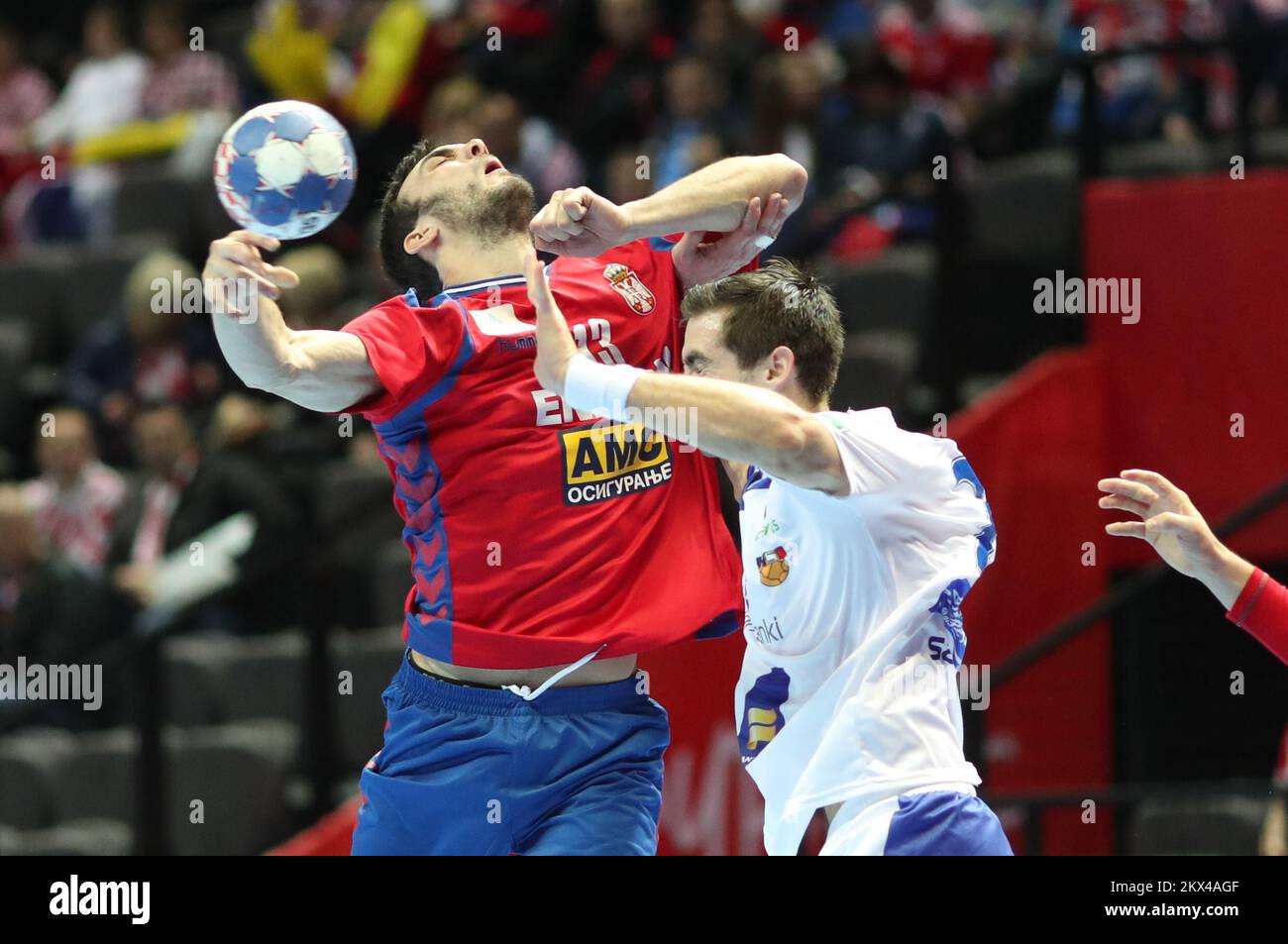 16.01.2018., Spaladium Arena, Split, Croatia - 2018 European Men's Handball Championship, Group A, 3rd round, Serbia - Iceland. Petar Nenadic. Photo: Slavko Midzor/PIXSELL Stock Photo