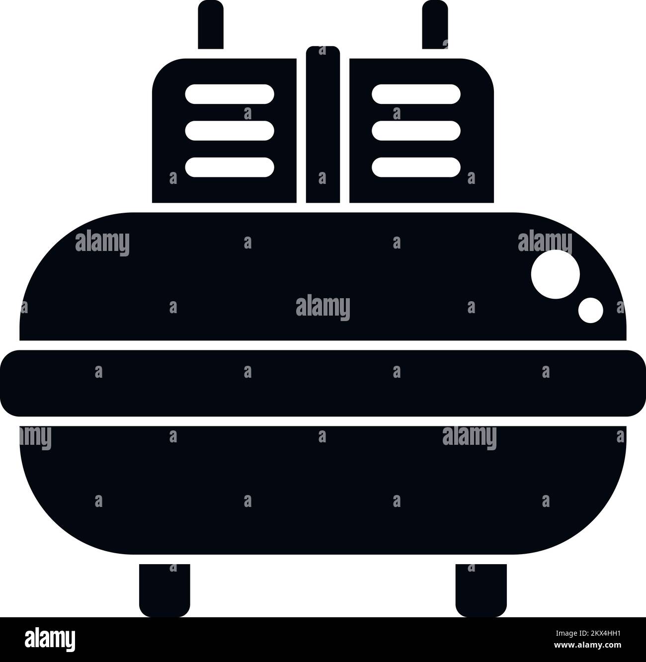 Compressor icon simple vector. Air machine. Pump tank Stock Vector