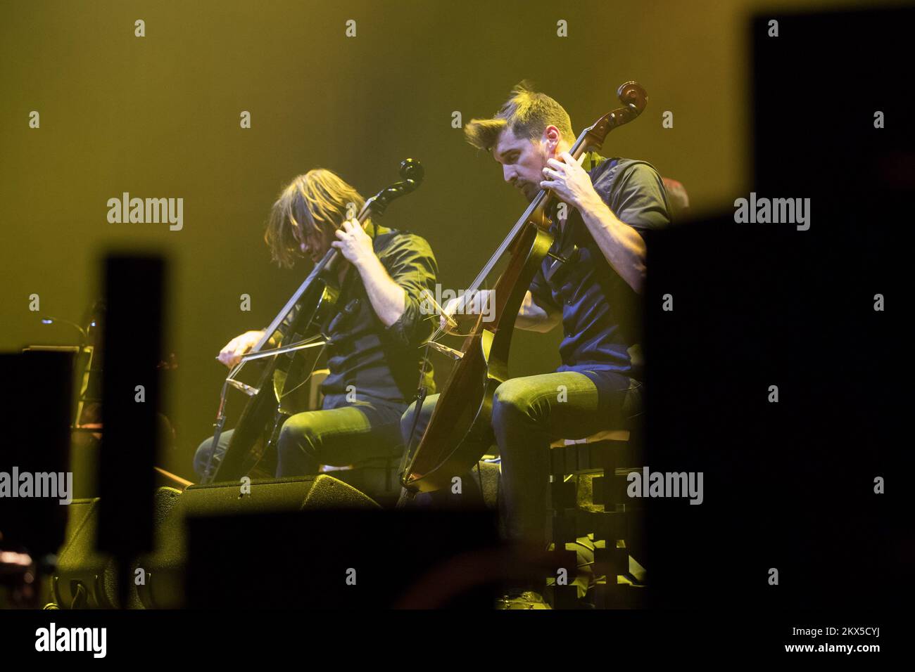 23.03.2018., Zagreb - Concert of the group 2Cellos at the Arena Zagreb ...