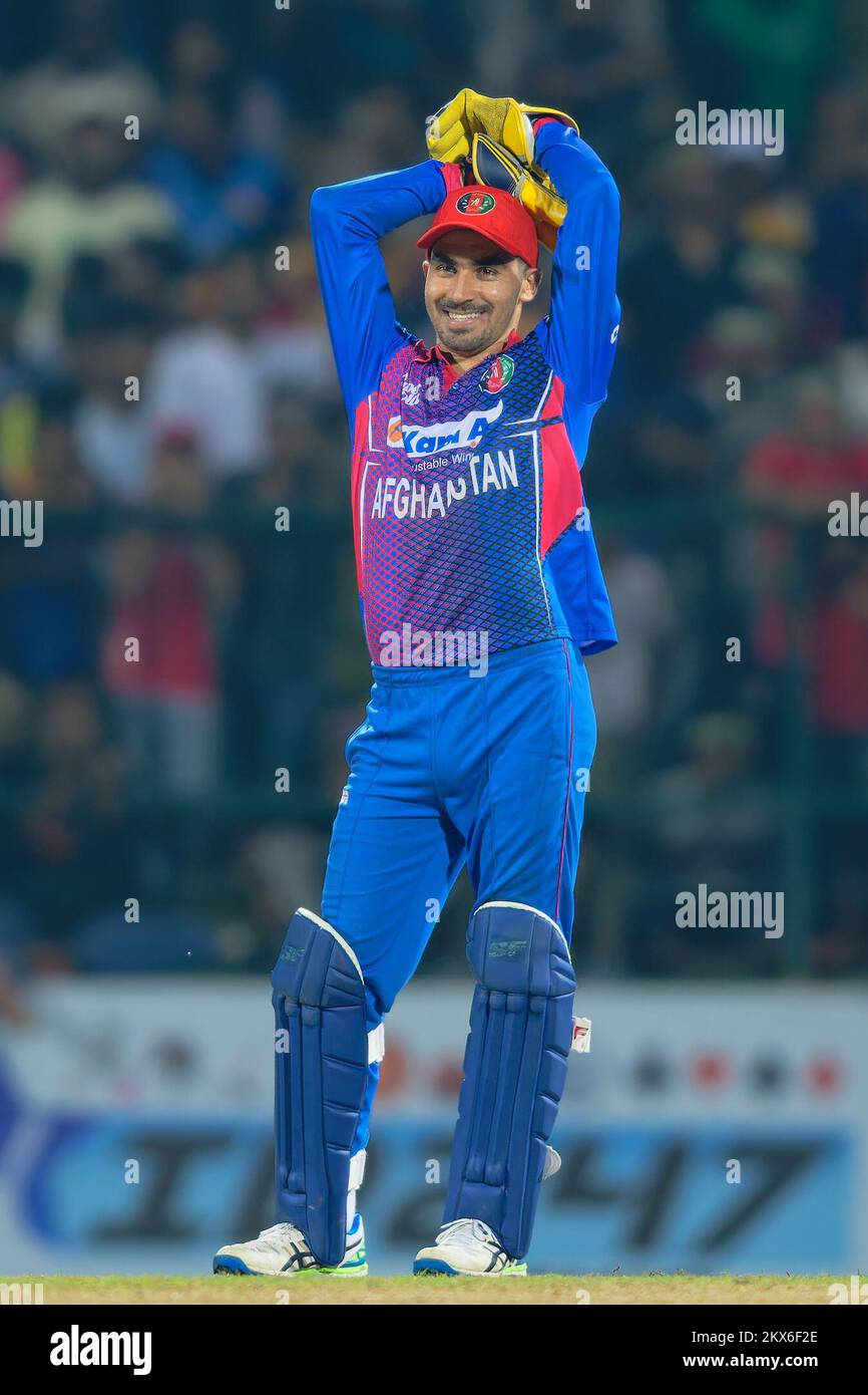 Kandy, Sri Lanka. 30th November 2022. Afghanistan's wicketkeeper