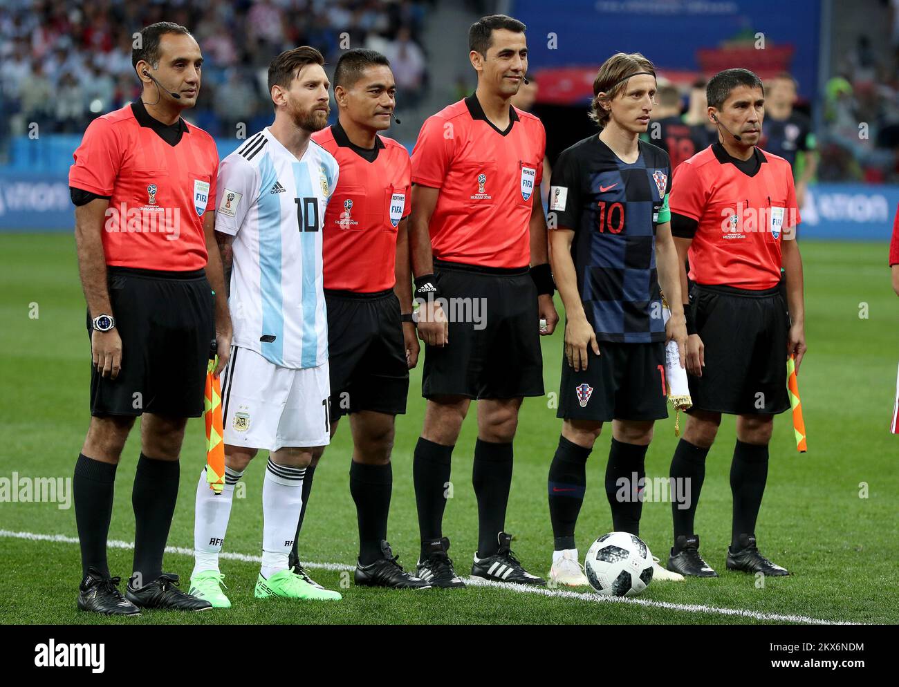 21.06.2018., Nizady Novgorod, Russia - World Cup 2018, Group D, 2nd round, Argentina - Croatia. Lionel Messi, Luka Modric. Photo: Igor Kralj/PIXSELL Stock Photo