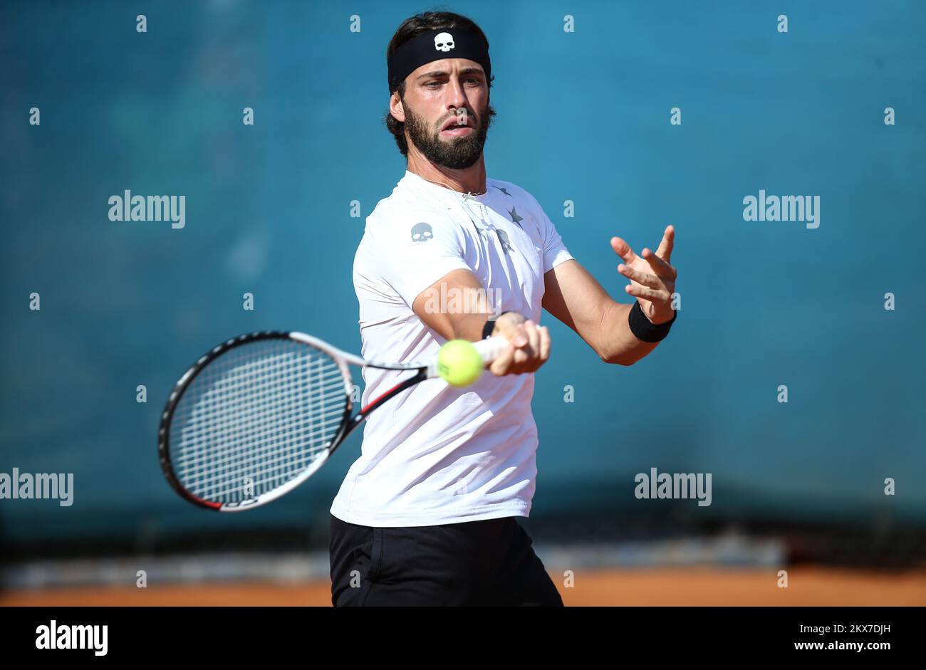 17.07.2018., Umag - 29. Blue Lagoon Croatia Open Umag, 1st round,Dusan Lajovic - Nikoloz Basilashvili. Nikoloz Basilashvili Photo: Igor Soban/PIXSELL Stock Photo