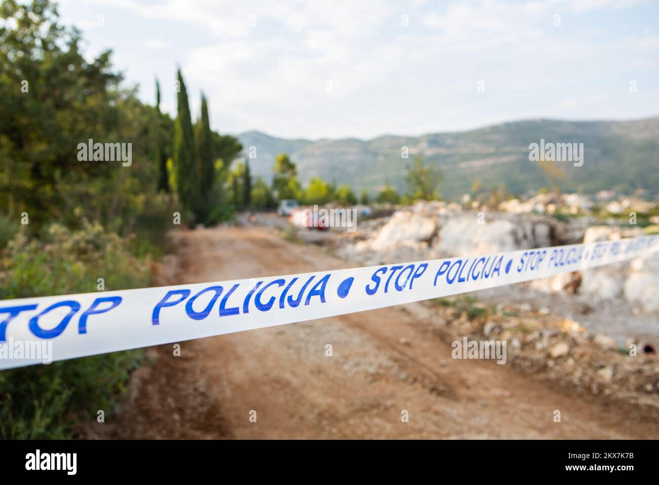 25.07.2018.Airport of Dubrovnik, Cilipi - A small plane crashed near the Airport of Dubrovnik. In the plane of Austrian Cessne, besides the pilot, there were two passengers, and according to the first information from Emergency Medical Services, one person was harder injured with multiple fractures, but vital organs were not compromised, and two more easier injured. Photo: Grgo Jelavic / PIXSELL  Stock Photo