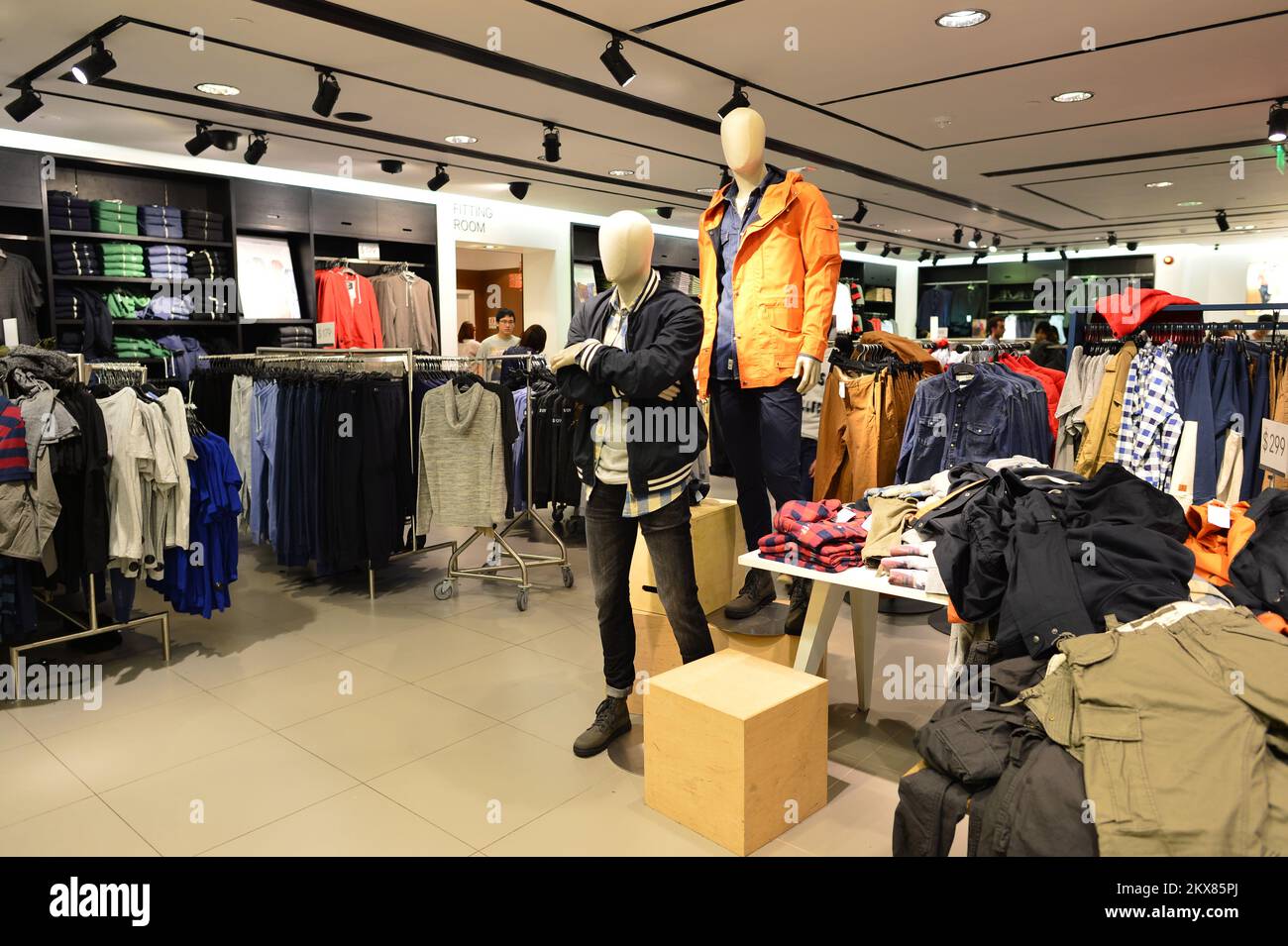 HONG KONG, CHINA FEBRUARY 04, 2015 shopping center interior. In Hong Kong a wide selection of