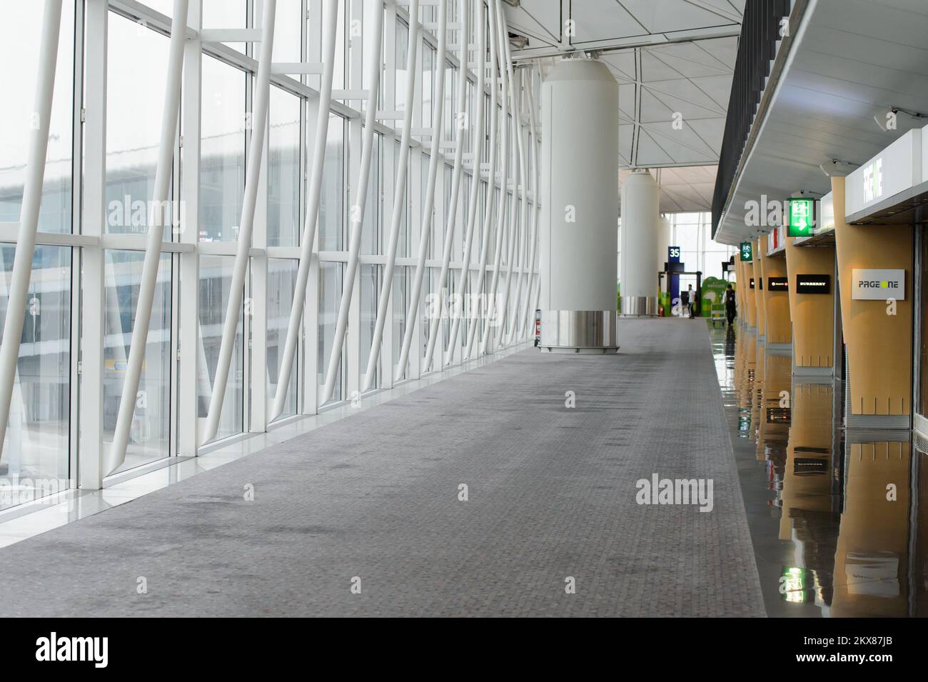 HONG KONG MARCH 09, 2015 Hong Kong International Airport interior