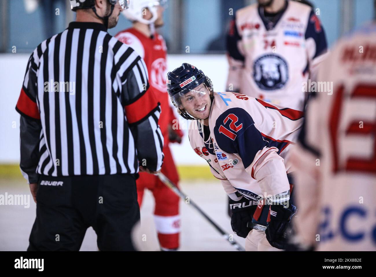 09.09.2018., Zagreb - Friendly ice hockey matchg between KHL Medvecak and KAC. Photo: Igor Soban/PIXSELL Stock Photo