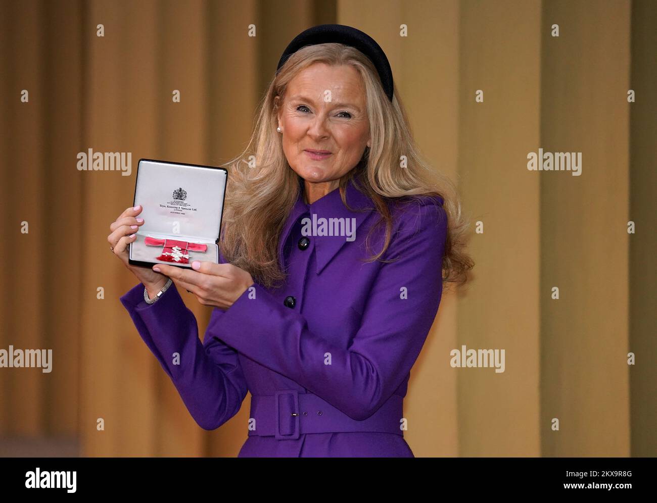 Philippa Cramer after being made an MBE (Member of the Order of the British Empire) by the Princess Royal at Buckingham Palace. Picture date: Wednesday November 30, 2022. Stock Photo