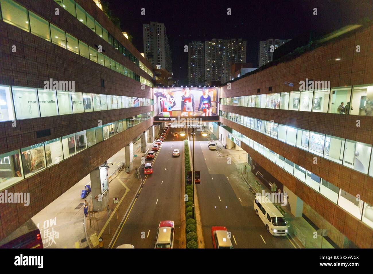 HONG KONG OCTOBER05, 2013 New Town Plaza area. New Town Plaza is a shopping mall in the town HONG KONG OCTOBER05, 2013 New Town Plaza area. New Town Plaza is a shopping mall in the town