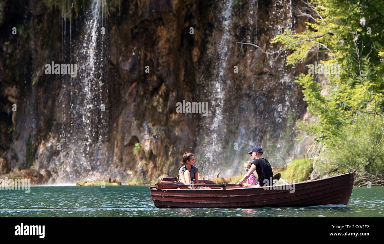 26.07.2018., Croatia, Plitvice Lakes - Despite the increase in ticket prices  for the National Park Plitvice Lakes, the number of visitors is still very  high. It averages about 10,000 visitors a day,