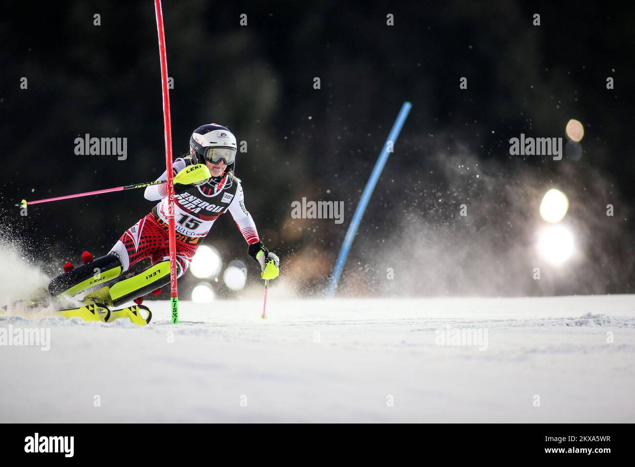 05.01.2019., Croatia, Zagreb - Second run of women's slalom race of Audi FIS Ski World Cup Snow Queen Trophy. Katharina Truppe Photo: Luka Stanzl/PIXSELL Stock Photo