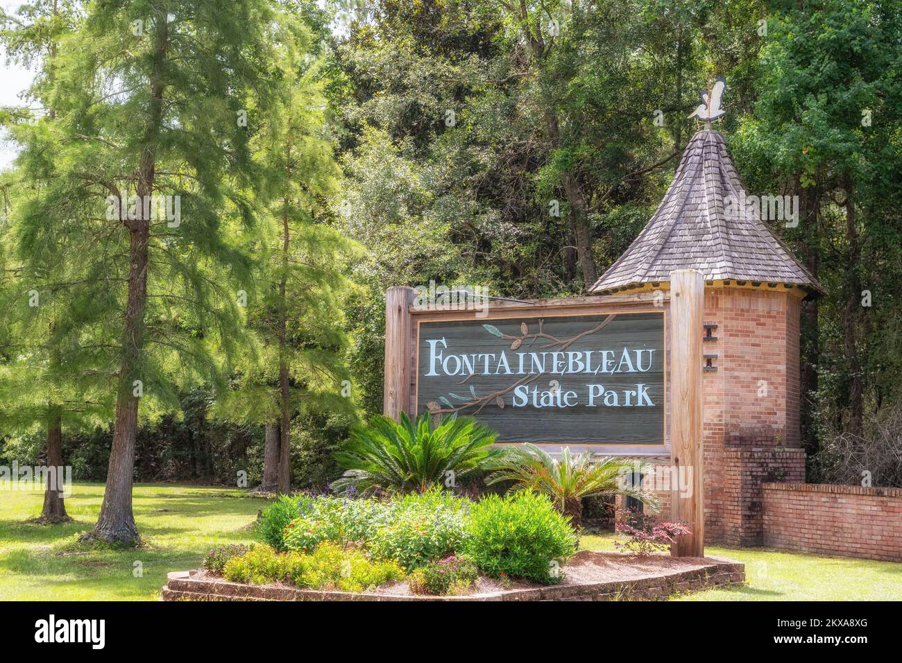 Fontainebleau State Park, once the plantation of Creole planter Bernard de Marigny, Mandeville, Louisiana, St Tammany Parish, USA. Stock Photo