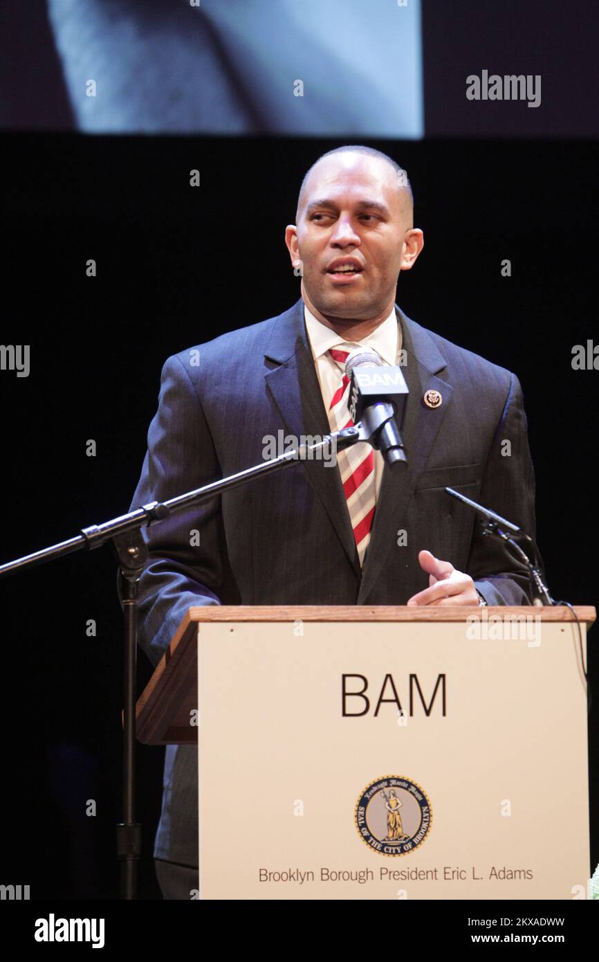 **FILE PHOTO** Democrats Pick Hakeem Jeffries To Replace Nancy Pelosi. 19-January-New York, NY: U.S. Congressman Hakeem Jeffries speaks during the BAM 29th Annual Tribute to Dr. Martin Luther Jr.- ' Come Share the Dream' on January 19, 2015 in Brooklyn, New York City. Credit: Credit: mpi43/MediaPunch Stock Photo