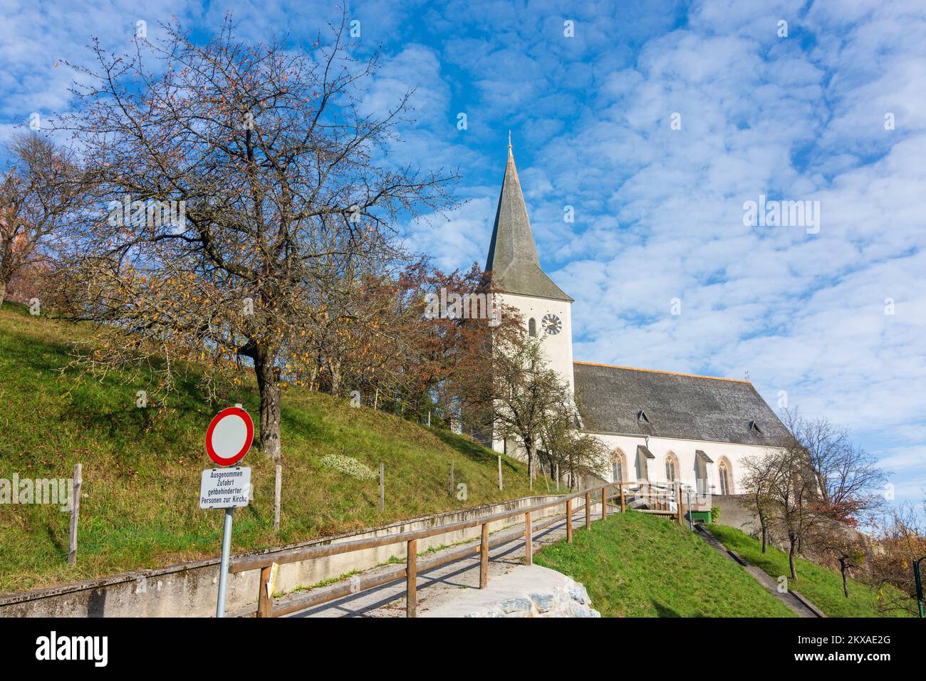 Kaumberg: church Kaumberg in Mostviertel, Niederösterreich, Lower Austria, Austria Stock Photo