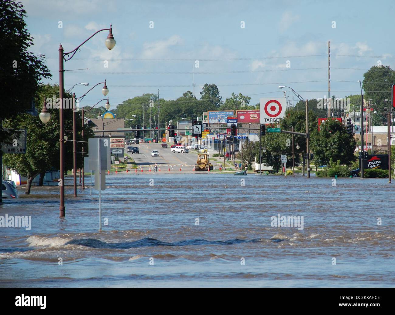 Flooding Ames, Iowa, August 11, 2010 Squaw Creek overflows its banks