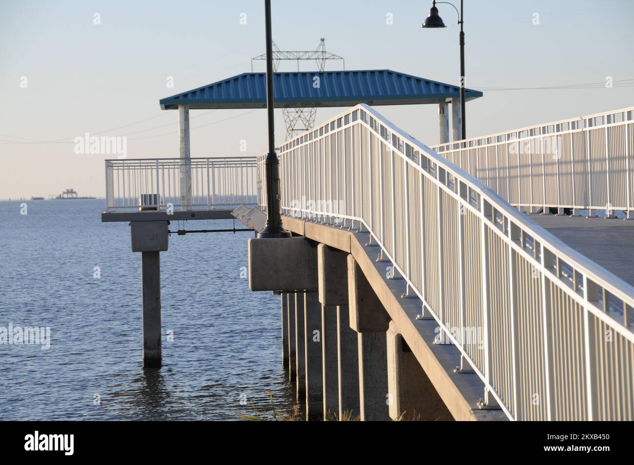 Kenner Fishing Pier. Louisiana Hurricane Katrina. Photographs Relating to Disasters and Emergency Management Programs, Activities, and Officials Stock Photo