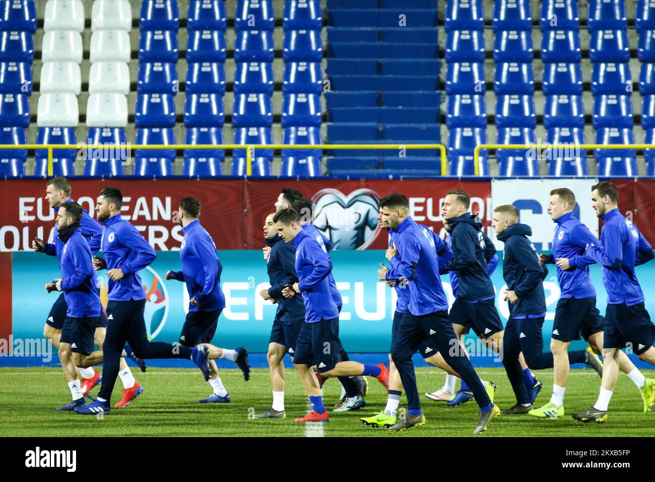 22.03.2019, Sarajevo, Bosnia and Herzegovina - Training of Bosnia and