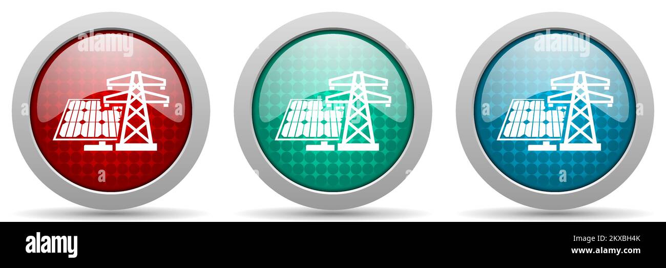 Solar power station tower Stock Vector Images - Alamy